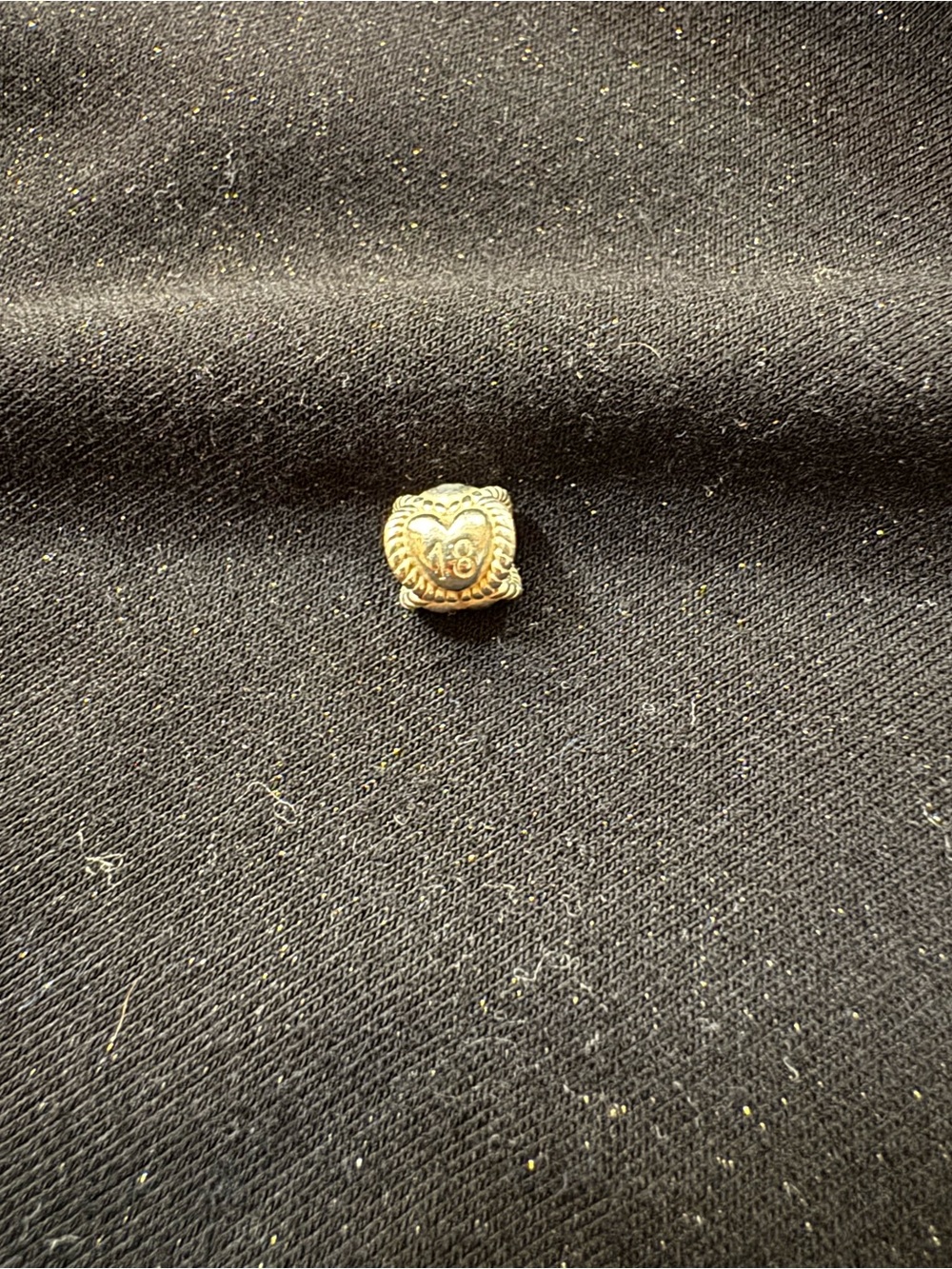 Pandora silver 18 Heart Charm